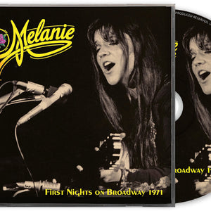 the album cover for Melanie - First Nights on Broadway - 1971