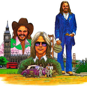 the album cover for America - History - America's Greatest Hits (pacific Ocean Blue Vinyl/50th Anniversary Edition)