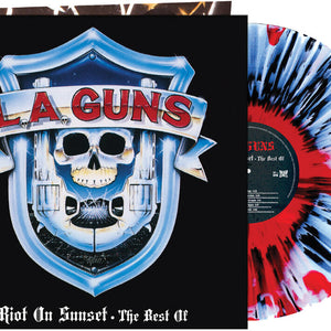 the album cover for L.A. Guns - Riot On Sunset: The Best of 