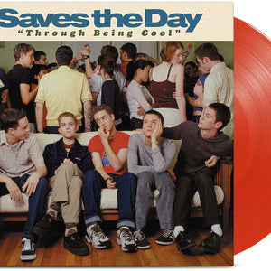 the album cover for Saves The Day - Through Being Cool (flame Red Vinyl)