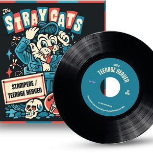 the album cover for Stray Cats - Stampede / Teenage Heaven