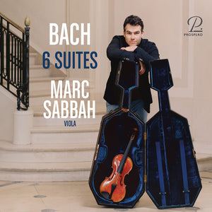 the album cover for Marc Sabbah - J.s. Bach's Six Suites for Violoncello on the Viola