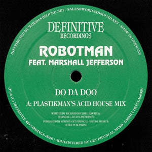 the album cover for Robotman Feat. Marshall Jefferson - Do Da Doo
