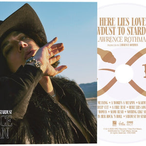 the album cover for Lawrence Rothman - Here Lies Love/Sawdust Into Stardust