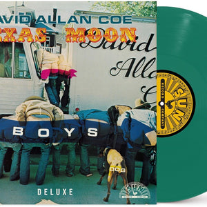the album cover for David Coe  Allan - Texas Moon [Colored Vinyl] [Deluxe] (Grn)
