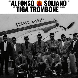 the album cover for Alfonso Soliano - Tiga Trombone