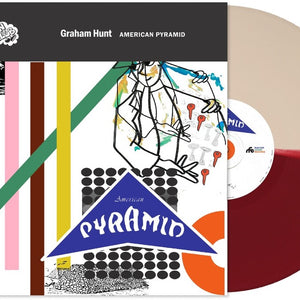 the album cover for Graham Hunt - American Pyramid [Indie Exclusive] [Colored Vinyl] (Red) (Wht) [Indie Exclusive]