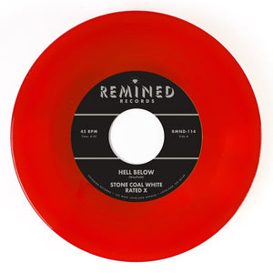 the album cover for Stone Coal White - Hell Below / Free - Clear Orange/Red [Clear Vinyl] (Org)