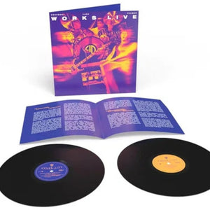 the album cover for Emerson Lake & Palmer - Works Live