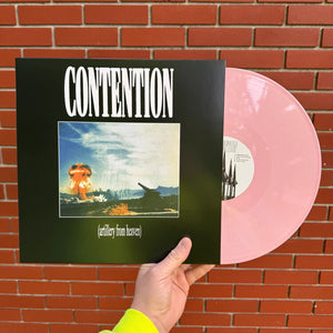 the album cover for Contention - Artillery From Heaven - Pink