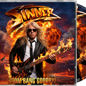 the album cover for Sinner - Boom Bang Goodbye