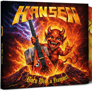 the album cover for Kai Hansen - Born With A Hammer
