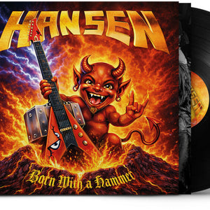 the album cover for Kai Hansen - Born With A Hammer