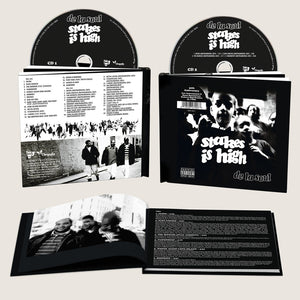 the album cover for De La Soul - Stakes Is High - 30th Anniversary [Hard Cover Book]