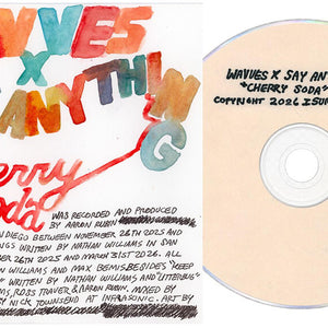 the album cover for Wavves x Say Anything - Cherry Soda