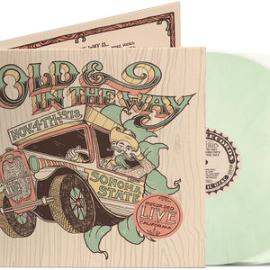 the album cover for Old & In The Way - Live At Sonoma State - 11/4/73 [Green Colored Vinyl]