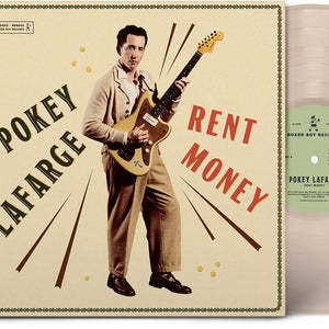 the album cover for Pokey LaFarge - Rent Money [Indie Exclusive] [Colored Vinyl] (Red) [Indie Exclusive]