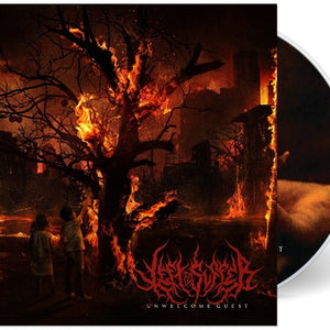 the album cover for Left to Suffer - Unwelcome Guest