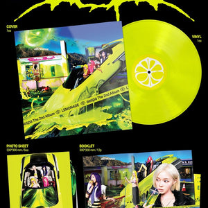 the album cover for Aespa - The 2nd Album ‘LEMONADE’ [Neon Yellow]