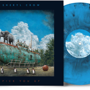 the album cover for Sheryl Crow - Pick You Up [Indie Exclusive Galaxy Blue]