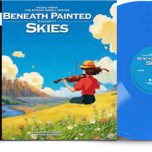 the album cover for London Music Works (Colv) - Beneath Painted Skies: Studio Ghibli Movies [Colored Vinyl]