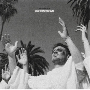 the album cover for Militarie Gun - God Save The Gun [Indie Exclusive White with Poster]