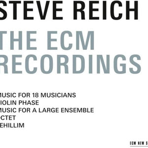 the album cover for Steve Reich - Recordings On Ecm