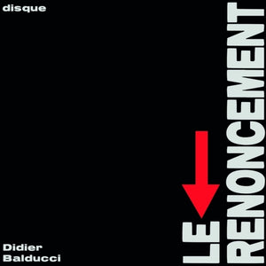 the album cover for Didier Balducci - Renoncement