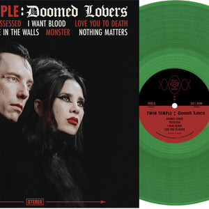 the album cover for Twin Temple - Doomed Lovers [Envy Translucent Green]