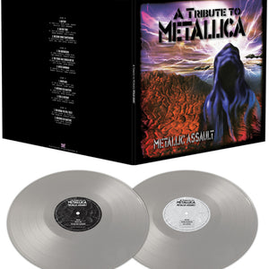 the album cover for Various Artists - Metallic Assault - A Tribute to Metallica