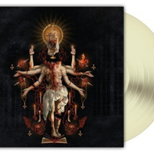 the album cover for Satanic Planet - Dead Deities [Bone White]