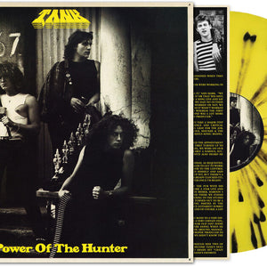 the album cover for Tank - Power of the Hunter [Black/Yellow Splatter]