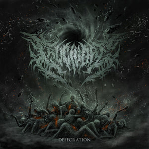 the album cover for Crucivore - Desecration