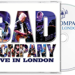 the album cover for Bad Company - Live In London [Jewel Case]