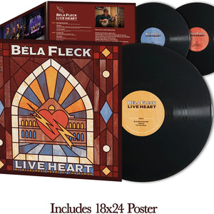 the album cover for Bela Fleck - Live Heart: My Bluegrass Heart at the Ryman