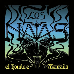 the album cover for Los Natas - Hombre Montana (Blue) [Colored Vinyl] (Red) (Spla)