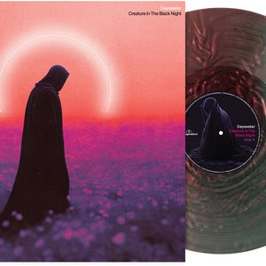 the album cover for Dayseeker - Creature in the Black Night (purple & Black Marble Vinyl)