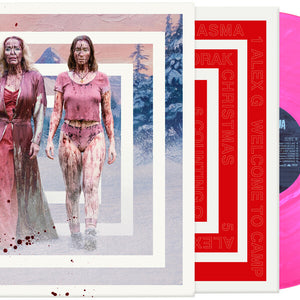 the album cover for Various Artists - Teenage Sex and Death at Camp Miasma (Soundtrack Score Selections) [Neon Pink]