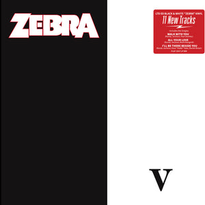 the album cover for Zebra - V [Colored Vinyl]