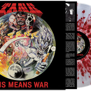 the album cover for Tank - This Means War - [Clear / Red Splatter]