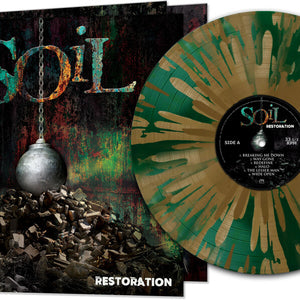 the album cover for Soil - Restoration [Gold / Green Splatter]