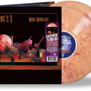 the album cover for King's X - Manic Moonlight (mars Attack Orange Vinyl)