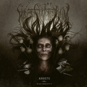 the album cover for Nachtmystium - Addicts - Black Meddle Pt. Ii [Colored Vinyl] (Gate) [Limited Edition]