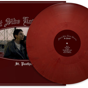 the album cover for St. Panther - East Side Love Story [Colored Vinyl] (Maro) (Red)