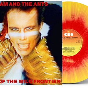 the album cover for Adam & The Ants - Kings of the Wild Frontier - [D2C / Indie Exclusive Sunburst Splatter ]