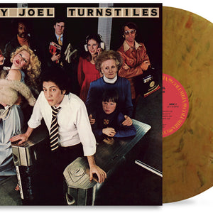 the album cover for Billy Joel - Turnstiles - [D2C / Indie Exclusive Subway Token Gold]
