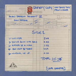 the album cover for Alan Parsons Project - Eve (Work In Progress) - Clear [Clear Vinyl]
