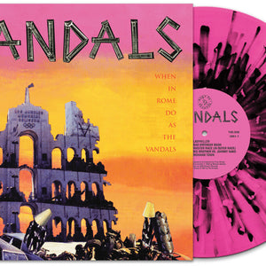 the album cover for The Vandals - When In Rome Do As The Vandals [Pink / Black Splatter]