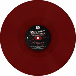 the album cover for Nacho Marco - Colors In Dub Vol.3 [Colored Vinyl] (Red)