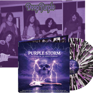 the album cover for Various Artists - Purple Storm - A Tribute to Deep Purple [Clear / Black / Purple Splatter]